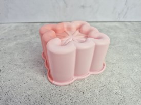 Mini tortera color rosa cuadrado barritas 